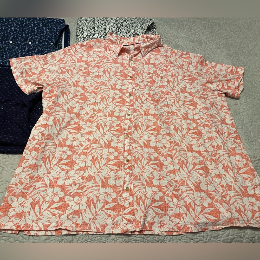 NWOT 4XB Coral Dress Shirt